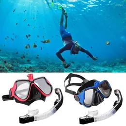 Diving Masks Snorkeling Mask Snorkel Tube Set Anti-Fog Swimming Goggles For Underwater Sports Camera