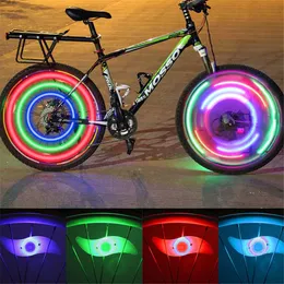 3 조명 모드 LED 네온 자전거 휠 스포크 가벼운 방수 자전거 자전거 안전 경고 경고 자전거 액세서리