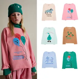 T-shirts Enkelibb Weekendhouse Children Autumn Winter Cotton T Shirt Cartoon Toddler Fashion Tops Långärmad märke babytröjor