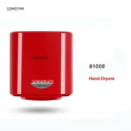 El Automatic Sensor Jet Hand Dryer 110V/220V Household Hand-drying Device Bathroom Cold Wind 1100W White/red