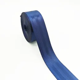 2-дюймовый темно-синий укрепление ремней для ремня безопасности ткани ткани гонки на машине безопасности ремни жгут ленты ленты ленты 1-100 ярдов.