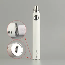 UGO V Battery 650 900mah EVOD eGo 510 Thread Micro USB Passthrough Charge with Cable vaporizers Ecigs Open Vape batteries