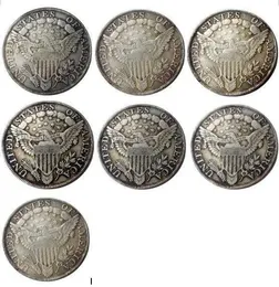 1798 -1804 7pcs draped busto em dólares americanos eraldic águia prateada copia moedas de metal artesanato de fabricação de fabricação de fábrica preço