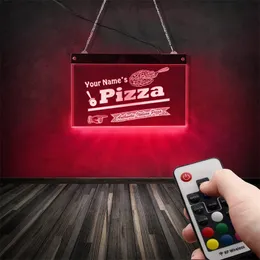 Итальянский ресторан для пиццы светодиодная доска на заказ название освещение декор искусство персонализированная пиццерия неоновая стена знак 220615