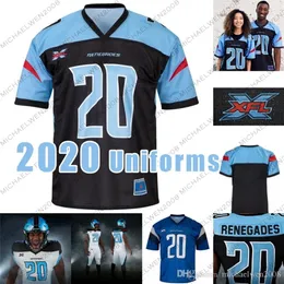 Mitness Renegades 2020 Üniformalar Landry Jones Futbol Formaları Philip Nelson Lance Dunbar Flynn Nagel Sean Fiyat Frank Alexander Tegray Teraziler