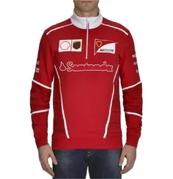 F1 Sweater Men Men Half-Zip Suit Formula One Team Team Team نفس سترة مروحة طويلة الأكمام