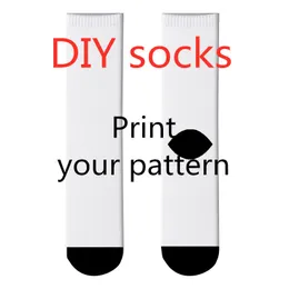 Factory Custom Long Socks Fashion 3D Print Design Character Landscape Men Women Casual Winter Warm Calf For Gift 220706