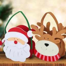 Weihnachtsdekorationen Geschenkpapier Süßigkeitentüten Weihnachtsmann Schneemann Dekor Elch Aufbewahrungstasche 2Weihnachten