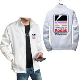 Kodak Polychrome Jacket Men Spring Autumn Long Sleeve Casual Windbreaker 코트 남성 대형 하라주쿠 의류 7xl