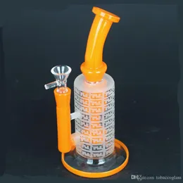 아메리칸 컬러 물 담뱃대 Tonardo heady 인라인 퍼크 유리 수도관 흡연 봉 dab rig 왁스 파이프 오일 굴착 장치 다채로운 봉