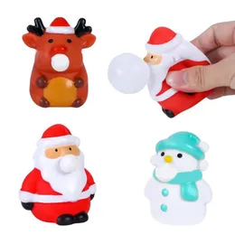 UPS Cute Christmas TPR Pinch Stupid Decompression Toy Vent Small Items Children Adult Toys