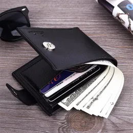 Multifunction Purse Men Small Wallet PU Leather Short Men's Male Card Holder Money Bag Portefeuille Homme Carteira1