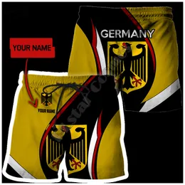 PLSTAR COSMOS National Emblem Germany Flag 3D Printed Fashion Men Women Summer Summer Contalull Shorts Beach Short Style 16 220706