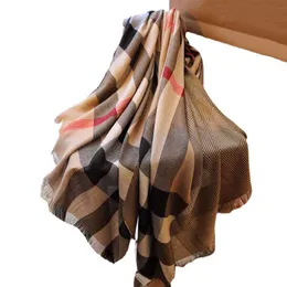 Top quality Square Scarf Oversize Classic Check Shawls Scarves For Men and Women Kerchiefs Gold silver thread plaid Shawl Multicolor Size 200x100cm