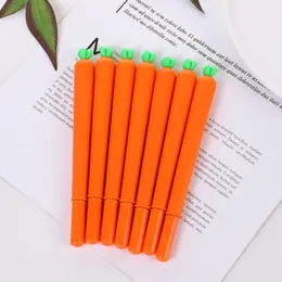 Cute cartoon simulation vegetables gel pen Carrot Roller Ballpoint Pen 0.5mm Student Stationery Christmas Gift LK0024