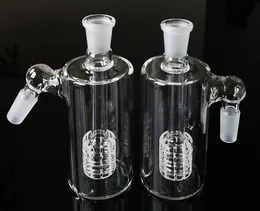 Clear Ash Catcher 18mm 14mm Joint Glass Bong Accessori per fumatori 45 Ashcatcher a 90 gradi 5 pollici Clear Color Ash-Catchers ASH-P405