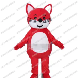 Disfraces de mascota de zorro rojo de Halloween Trajes de personajes de dibujos animados de alta calidad Tamaño para adultos Carnaval de Navidad Fiesta de cumpleaños Traje al aire libre