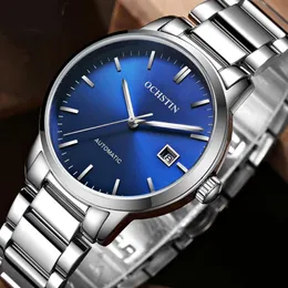 ساعة Wristwatches Top Men's Watch 30M موعد مقاوم للماء أزياء حزام الصلب عارضة أعمال السيارات الميكانيكية روعة Relogio Masculinowristwat