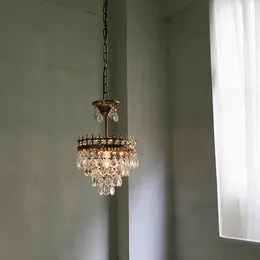 Hängslampor loft dekor nordiska lamplampor led järn hanglamp crystal vintage ljusarmatur sovrum armatur suspendu belysning