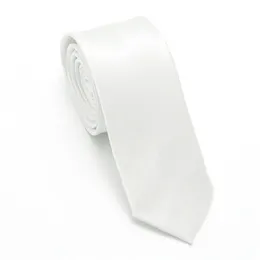 Blank Sublimation Tie for Men Solid White Polysters Cotas em branco Os laços masculinos para festas de casamentos