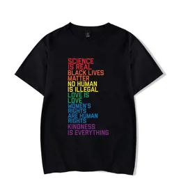 Męskie koszulki Nauka jest prawdziwym czarnym życiem Matter Love Equity T-Shirt Prezent