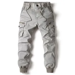 Cargo Hosen Männer Jogging Casual Hosen Baumwolle Volle Länge Military Herren Streetwear Herren Arbeit Taktische Trainingsanzug Hosen Plus Größe 220509