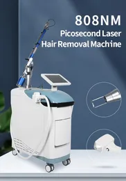 Mais recente 2in1 Diodo a laser 808nm Remoção de cabelo Equipamento de beleza Remoção de tatuagem Picossegundo terapia de pele Picolaser Pulsed 808 Machine