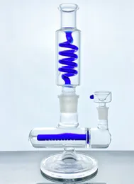 Glas bong rökning 14 mm gemensam hookah rigg perc multifunktionell lateral bas rökningstillbehör