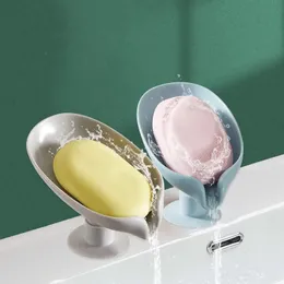 Plastic Soap Dish for Bathroom Shower Holder Non-slip Drain Container Bathroom Supplies travel accessories