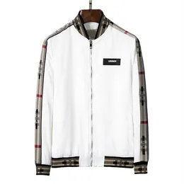 격자 무늬 브랜드 유럽 및 미국 디자이너 고급 남성 재킷 후드 가을 겨울 여성의 긴 소매 트렌치 코트 패션 지퍼 클래식 패턴 다중 #01