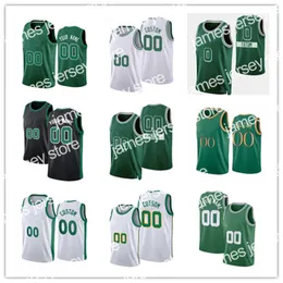 Neue Jayson 0 Tatum Custom Jersey MÄNNER Frauen Jugend Al 42 Horford Jaylen 7 Brown Marcus 36 Smart Robert 44 Williams III Basketball-Trikots grün