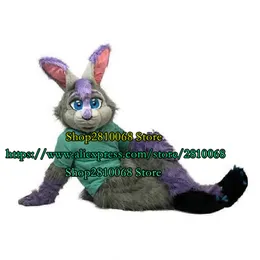 Costume della bambola della mascotte di alta qualità Peluche Green Bunny Mascot Costume del fumetto Set adulto Dress Fancy Dress Party Natale regalo di compleanno 1133