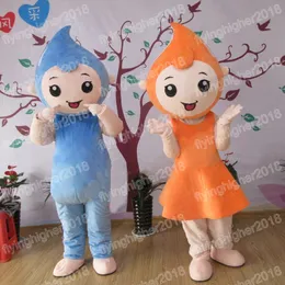 Hallowee Water Drop Mascot Costume Cartoon Anime theme character Carnival Adult Unisex Dress Christmas Fancy Performance Party Dress