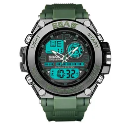 Zegarki cyfrowe dla mężczyzn Zegarek sportowy Led Stal nierdzewna Wybieraj 30 m Wodoodporny pasek TPU Wristwatch Relogio Masculin