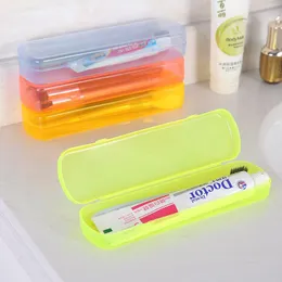 Toiletry Kits High Quality Useful Travel Portable Toothbrush Toothpaste Storage Box Cover Protect Case Accessories