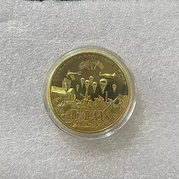 Gåvor D-Day Souvenir Coin Normandie Langding Collectible Gold Plated Challenge.cx