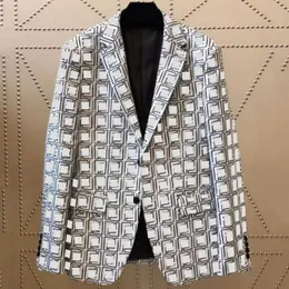 B9023 Abiti da uomo Blazer Italia Paris Giacca da uomo di lusso Marca Double F Giacche a maniche lunghe Abito da sposa