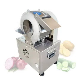 Vegetabilisk skiva Shredder Machine Multifunktion Automatisk skärmaskin Potatis Morot Skivproducent 220V