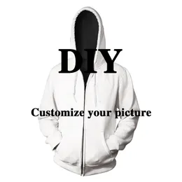 Nadanbao Custom DIY Women Zipper Hooded 3D Digital Printed Men S Pocket 1Moq DIY الخاص بك النمط zip sweatshirts 220722