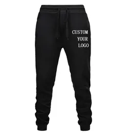 Custom Printed Your Women Men Sweatpants Trousers Casual Thick Sweatpants Men Joggers Autumn Winter Brand Tracksuit Pants 220613