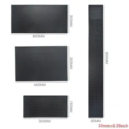 Black Bar Mat Rubber Service Spill Runner Glass Drip Tray Beer Drink Rail 20 220627