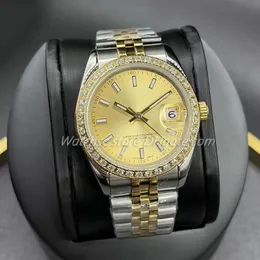 Watchsc - 41 mm 36 mm ruch automatyczny zegarek mechaniczny męski damska ramka stalowa stalowa Diamentowa dama wodoodporna Lumainous Fashion 31 mm 28 mm zegarki 001