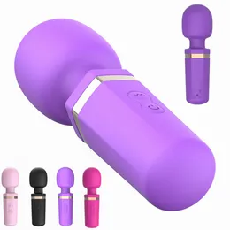 Mini vibratore bacchetta masturbatore per le donne dildo di gomma fitness giocattolo sexy figa femminile massaggiatore magico macchina stimolatore clitoride