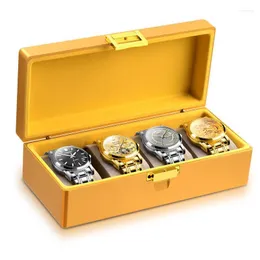 시계 박스 케이스 럭셔리 박스 알루미늄 케이스 금속 저장 주최자 남성 기계 베개 디스플레이 선물 아이디어 워치 hele22