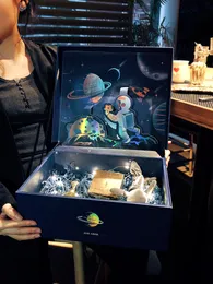 Opakowanie na prezent opakowanie kawaii box niespodzianka chłopak prostokąta 3D tajemnica dziękuję projektantowi magazynowe boite cadeau imprezygift