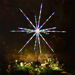 Solar Starburst Feuerwerk Licht IP65 Wasserdichte Lichterkette 8 Modi 112 LED Rasenlampe Garten/Weg/Straße/Hof Landschaftslicht