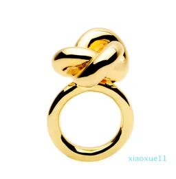 Lüks- Dinnotting Ring Tasarımı Altın Renk Moda Sonsuzluk Midi Yüzükleri Kadınlar için Mücevher Anel Feminino