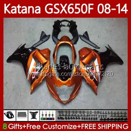 Nadwozie do Suzuki Katana GSXF 650 GSX-650F GSX650F GSXF650 2008 2009 2010 2011 12 13 14 120NO.111 GSX 650F Orange Black GSXF-650 08 09 10 11 2012 2013 2014 2014 OEM Łwycenia