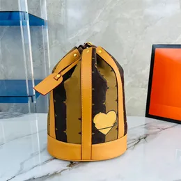 Çok renkli Mon Tresor Mini Kova Totes Kadın Omuz Crossbody Çantalar Vintage Tasarımcı Çantalar Moda F Lady Cüzdanlar Debriyaj Çantası