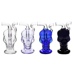 Cute Portable Oil Burner Water Pipe Skull Shape Osgree Smoking accessory With Whip Bowl Kit